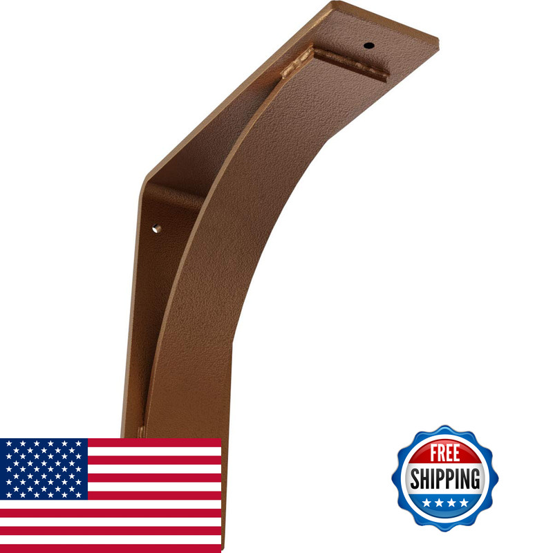 Ekena Millwork 3W X 10D X 10H Morris Steel Bracket Hammered Copper