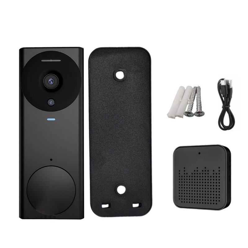 Rechargeable Wireless Doorbell Camera w/Chime HD Video Night Vision for ULooka