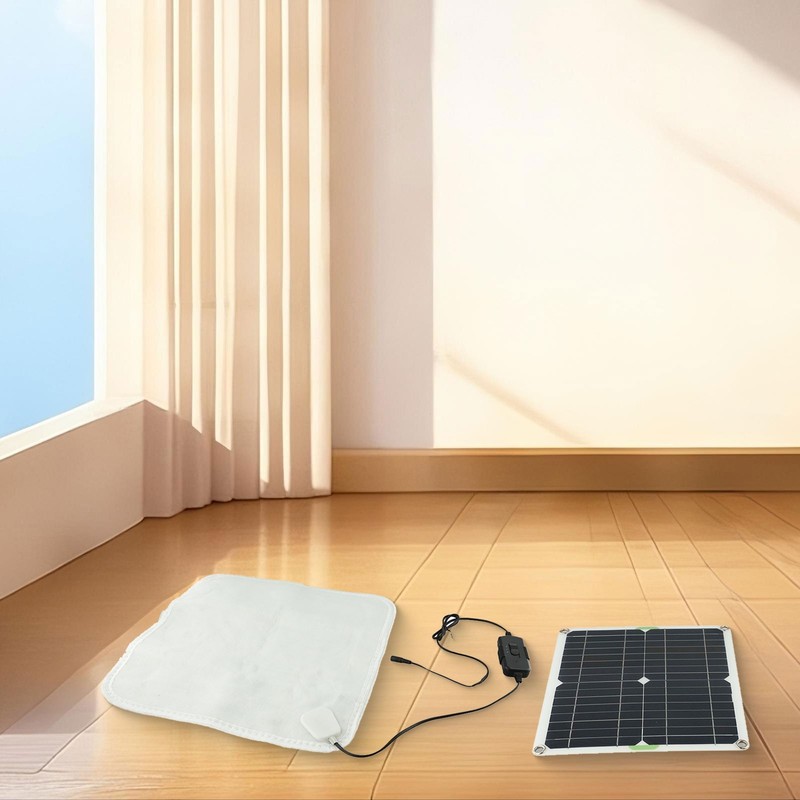 Dual Use 50W Solar Heating Pad for Pets and Footwear with Energy Storage Box gallery