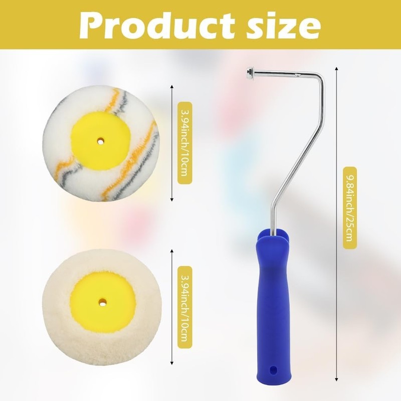 Corner Edger Paint Roller Kit Including 4 Pcs Drywall Corner Tool 4 Inch Paint gallery
