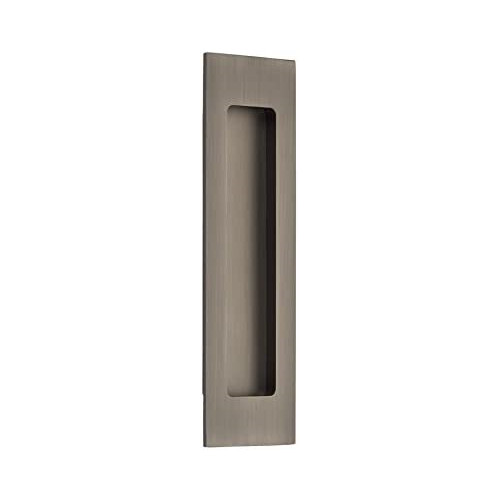 Emtek 220307US15A Modern Rectangular Flush Pull 7" -  Pewter