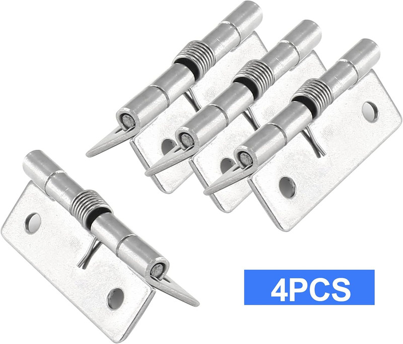 Luomorgo 4 Pcs Spring Loaded Hinges for Cabinets, 2 Inch Length Stainless Steel gallery