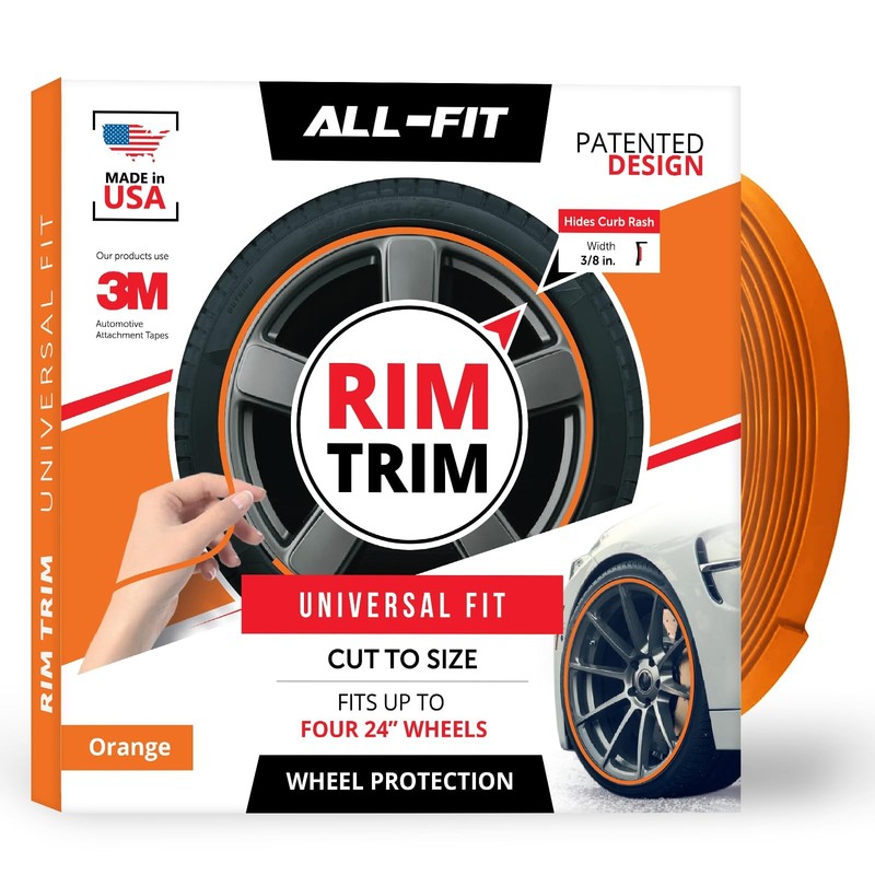 All-Fit Automotive Rim Trim – Durable DIY Car Exterior Accessories for Curb Rash
