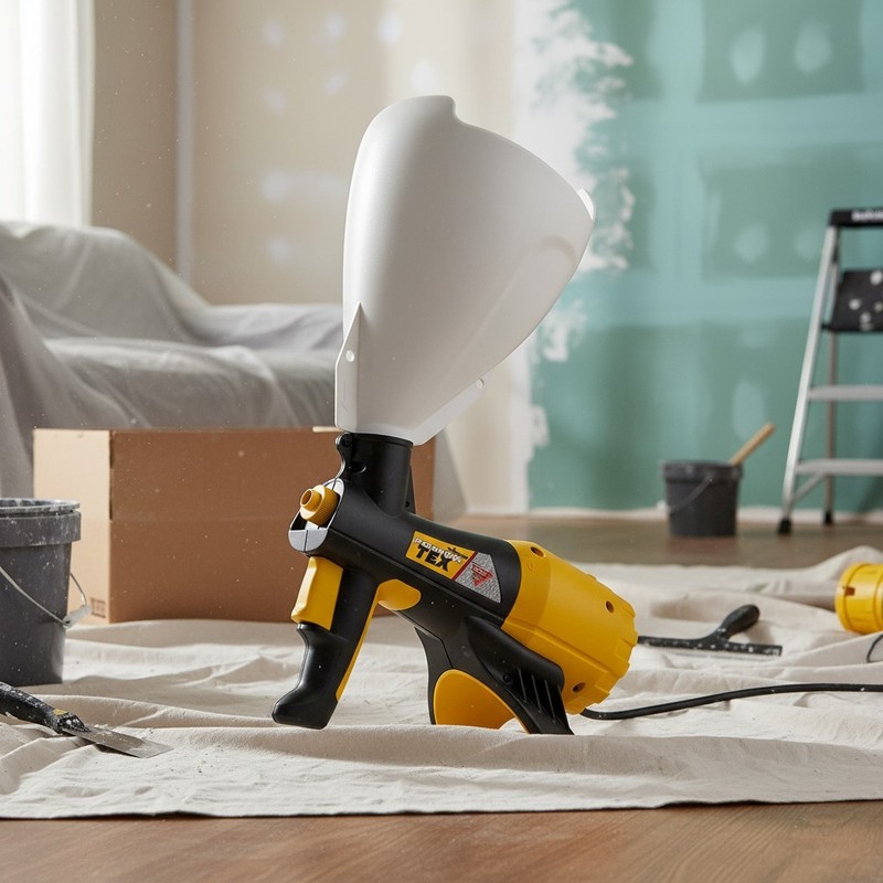 Power Tex Corded Texture Spray Gun: Popcorn, Knockdown, Orange Peel Finish