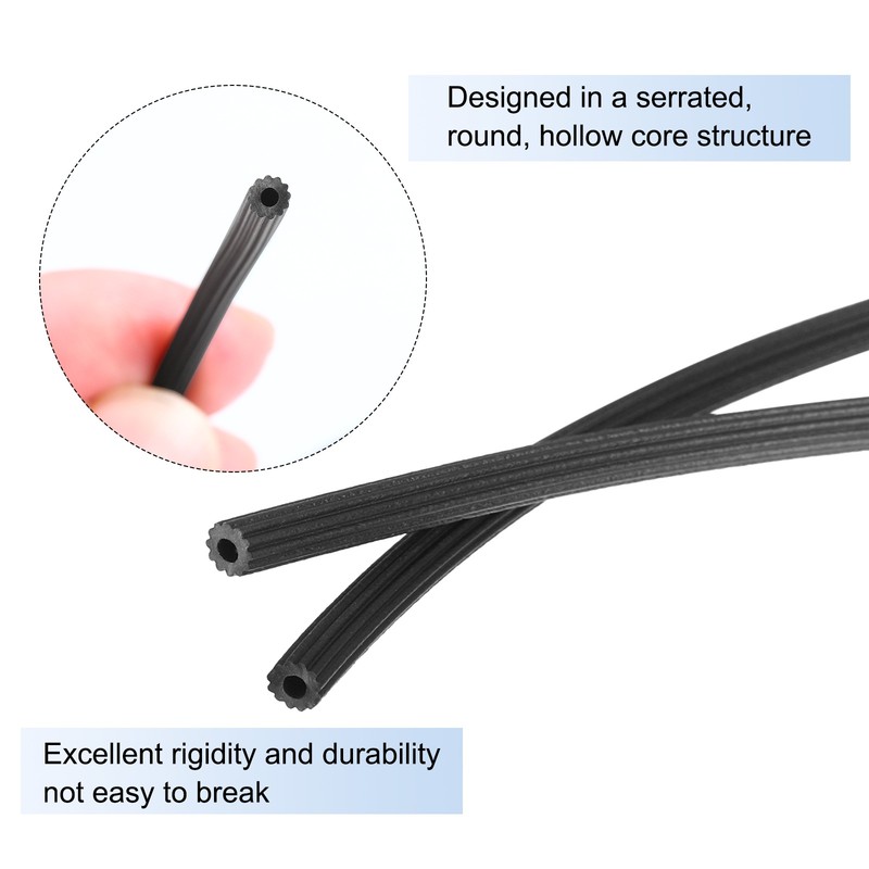 Screen Spline 0.12"x100" Round Window Screen Repair Retainer Spline Black gallery