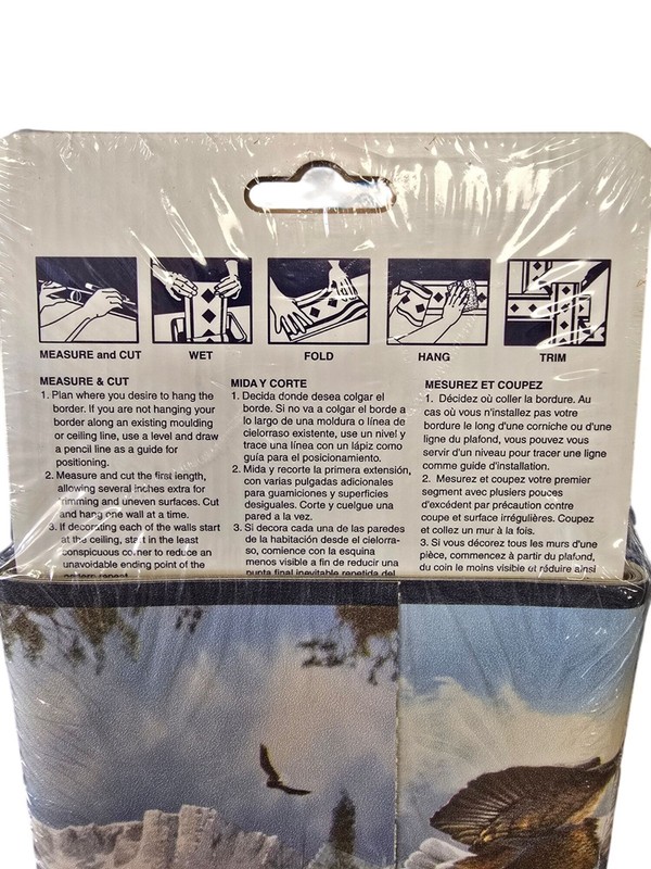 Expressions Pre-Pasted Wall Border With Bald Eagle & Mountain Scene 5 Yards x 2 gallery