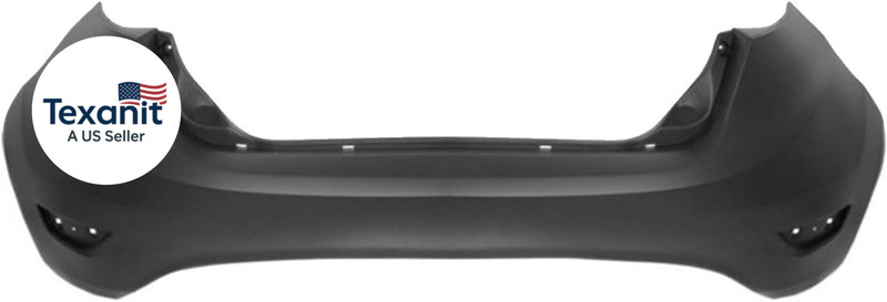 Primered, Rear Bumper Cover for 2011-2019 Ford Fiesta Hatchback 11-18, FO1100701