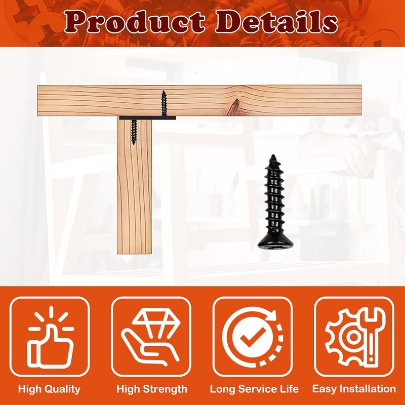 30pc Figure 8 Table Top Fasteners Heavy Duty Desk Connector with Screws 12 Gauge gallery