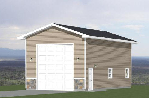 20×40 1-RV Garage — 800 sq ft — PDF Floor Plan — Model 1