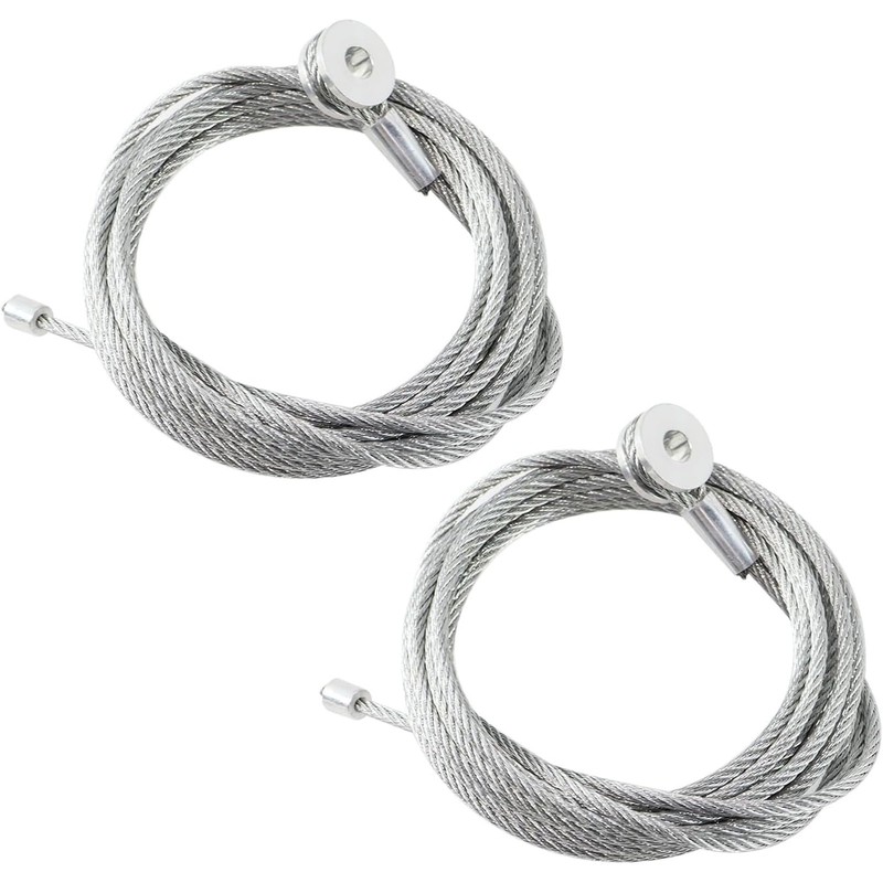 2PCS 150� Trailer Ramp Door Spring Cable Galvanized Steel Fits 12.5ft Doors