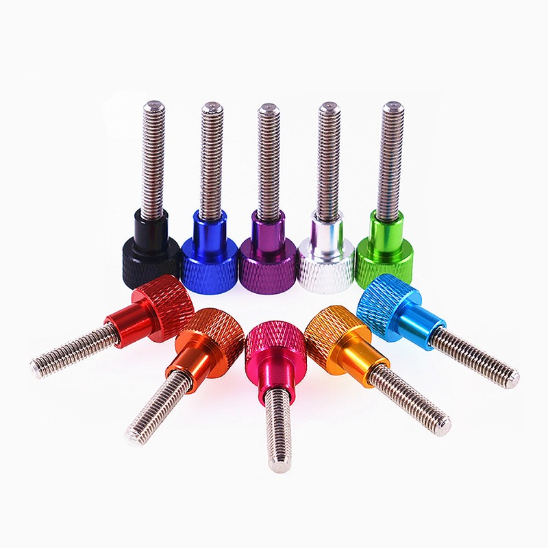 1 Pcs Aluminium Alloy + Stainless Steels Knurled Thumb Screw M5 * 5mm – 50mm