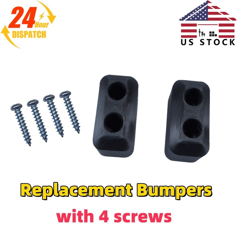 2x TPU Replacement Bumpers with 4 screws For Pella Sliding Patio Door