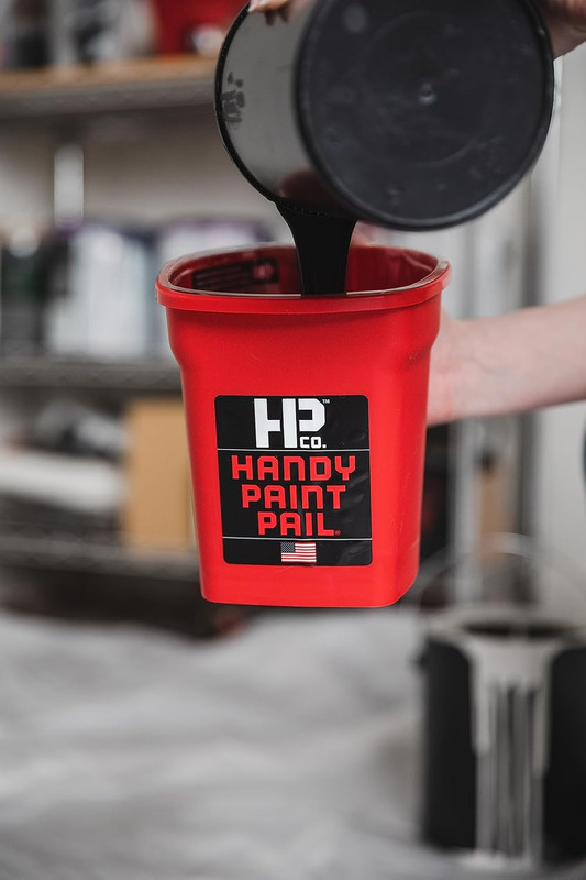 Handy Paint Pail Kit, Disposable Liners and Paint Brush for Trim, Cut-Ins, and S gallery