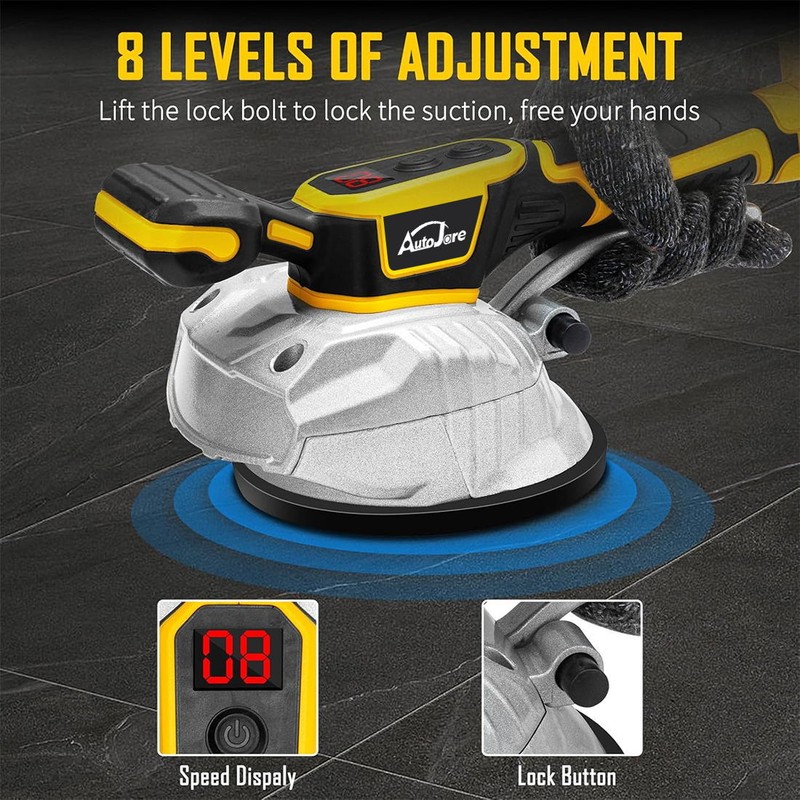 Tile Vibration Leveling Machine for Dewalt 20V Battery , with 8 Adjustable Speed gallery