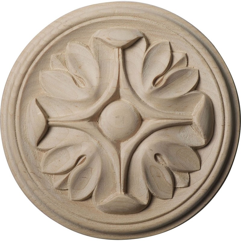 ROS05X05RACH Raymond Round Rosette, 5″ W x 5″ H x 3/4″ P, Cherry