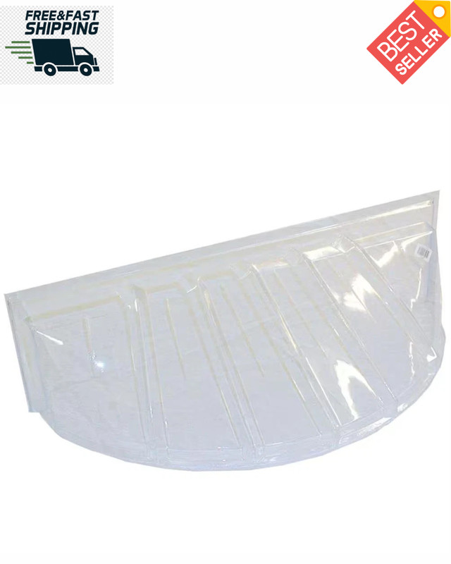 44.5 in. W x 14.25 in. H x 17.625 in. D Round Plastic Window Well Cover