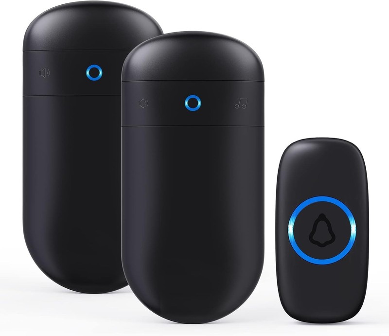 Weather-Resistant Wireless Doorbell with Colorful LED and Adjustable Volume gallery