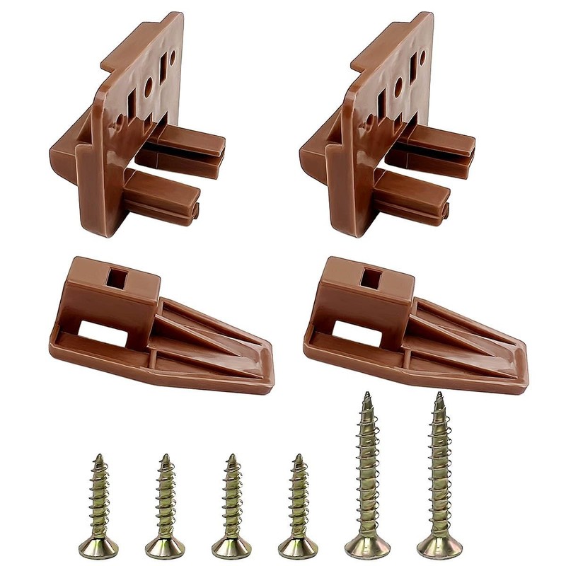 Center Mount Drawer Slides Plastic Guides Replacement Pair