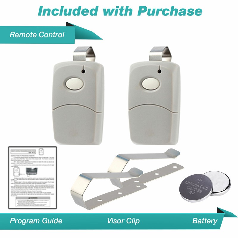 2x For MultiCode 3060 Car Remote Garage Door Mini 300mhz 3089 4120 1090 Linear