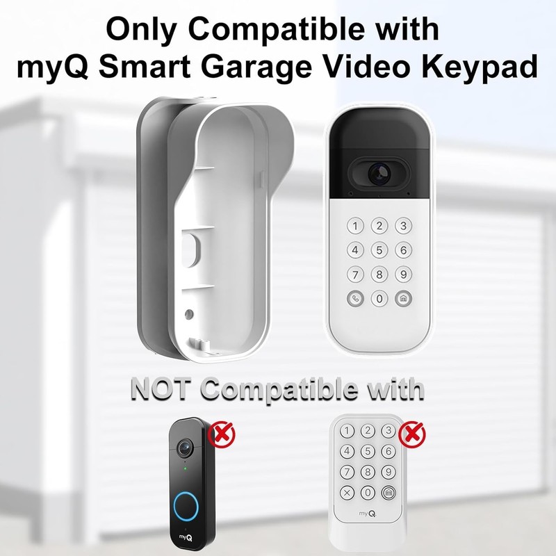Swivel Mount for myQ Smart Garage Video Keypad, Weatherproof Angle Mounting B... gallery