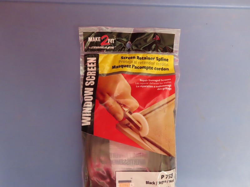 Prime-Line Screen Retainer Spline, .230 Diameter Black 25 foot roll # P7529 NEW gallery