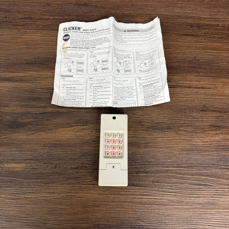 Universal For Chamberlain LiftMaster Garage Door Keypad Opener Keyless KLIK2U-P2