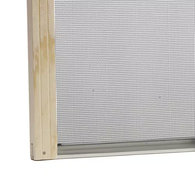 Adjustable Wood Frame Window Screen 45 in X 24 in Tool-Free Installation gallery