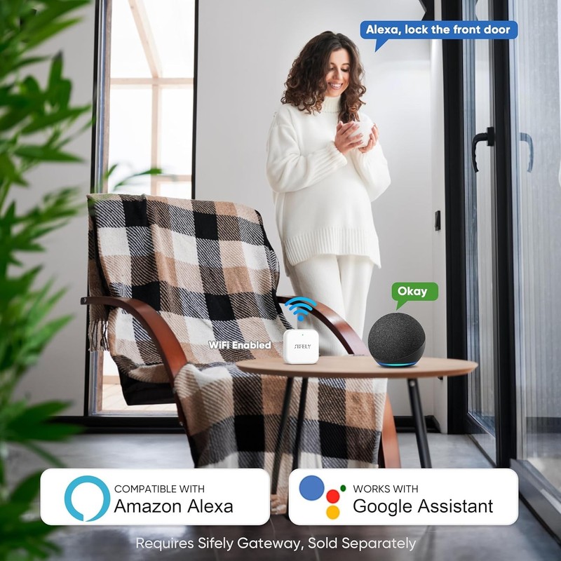 DIY Install Fingerprint Door Lock - Weather Resistant & Alexa/Google Compatible gallery
