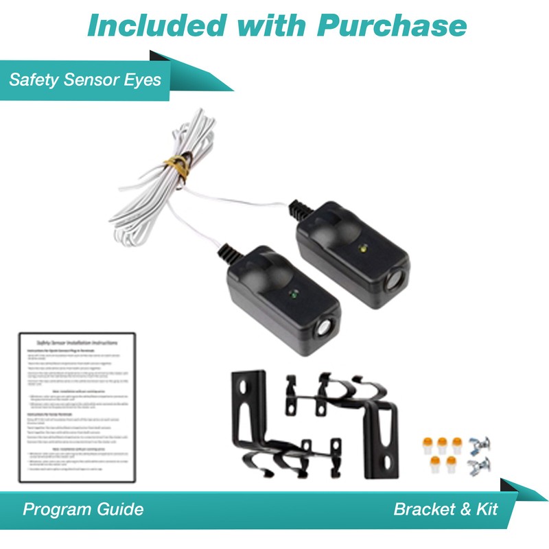 Safety Sensor Beam Eyes for 41A5034 Sears Craftsman Garage Door Opener w Bracket