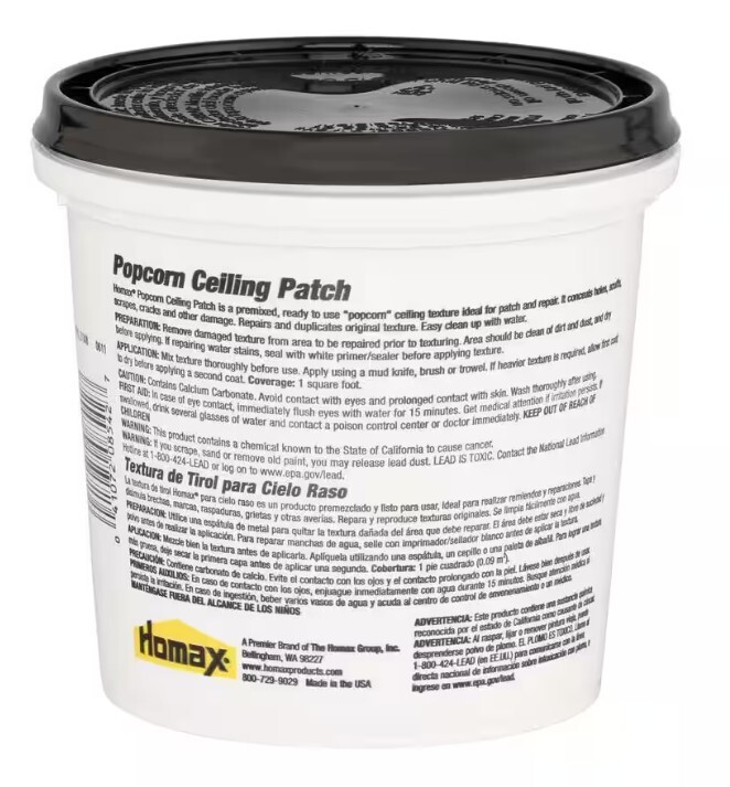 Homax Popcorn Ceiling Patch Ready To Use - 1 Qt. gallery