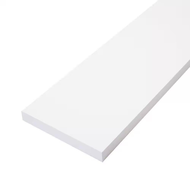 1 In. X 6 In. X 16 Ft. White Primed Finger-Joint Trim Board Primed Softwood Boar