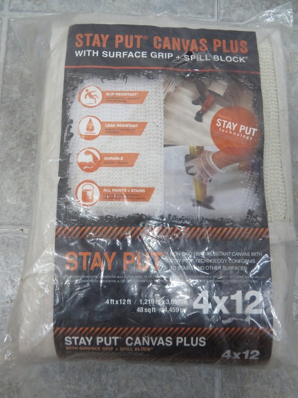 Trimaco 4′ x 12′, Stay Put Canvas Plus Runner