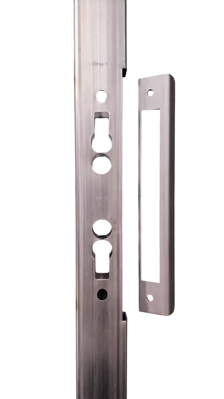 Rec. Steel Tube, 16 Ga, Pre-punched for Papaiz and Marks 2750 Thinline Lockset