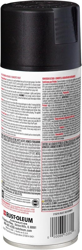 Rust-Oleum 215215-6PK Stops Rust Rust Reformer Spray, 10.25 oz, Black, 6 Pack gallery