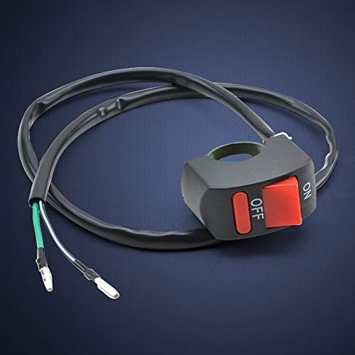 Motorcycle Handlebar Switch On Off Toggle Switch with Push Button for U5 Black gallery