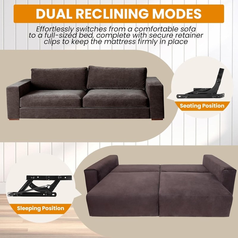 Futon Hinges, Adjustable Spring Mechanism Spring Hinge for Most Foldable Sofa... gallery