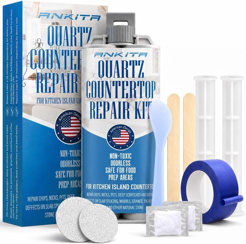 Non-Toxic Quartz Countertop Kit – Ideal for Cracks, Chips & Dents Restoration gallery
