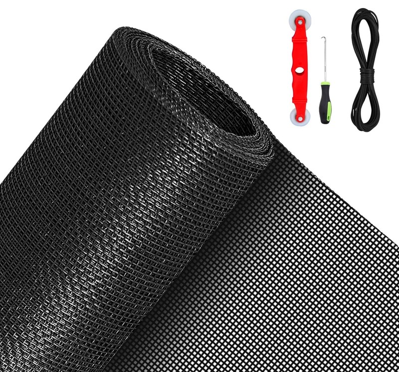 QWR Pet Proof Window Screen Replacement Kit, 39×118 Durable High Hardness Scr…