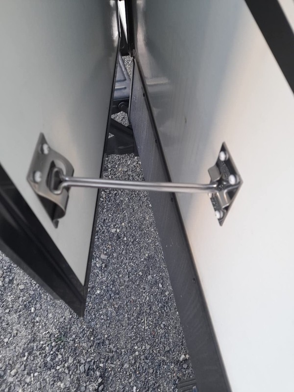 X-Haibei 2 Set 6 Inches RV T Style Entry Door Latch Catch Holder Stainless Steel