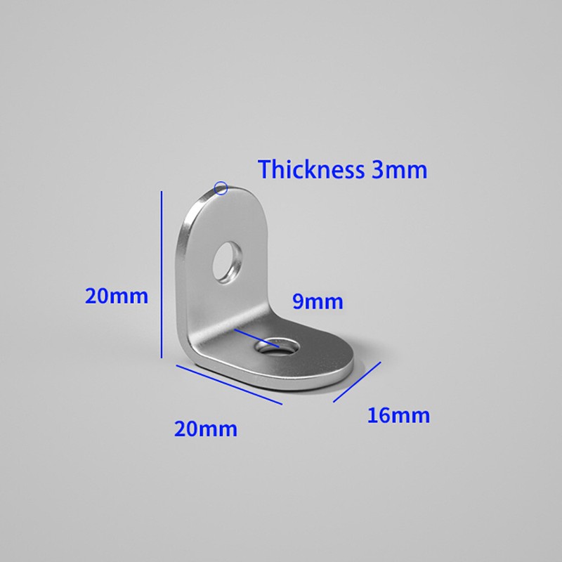 L-Shape Stainless Steel Right Angle Bracket Corner Brace Joint Shelf Support