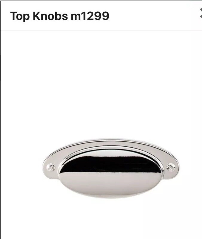 Top Knobs M1900 Cup 2-9/16" Center to Center Cup Cabinet Pull - Chrome gallery