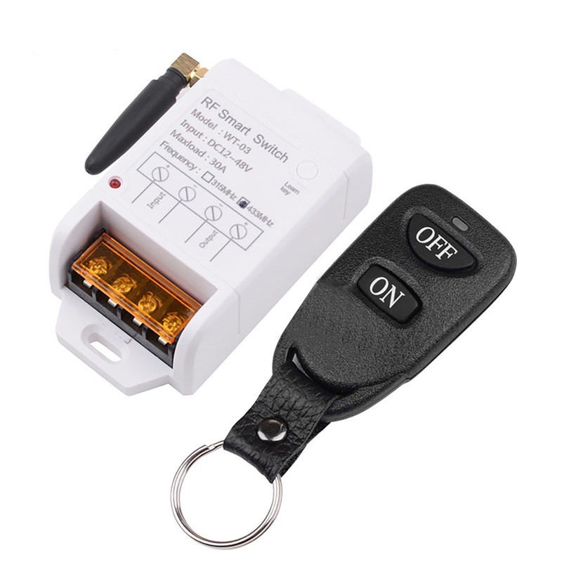 30A Wireless Remote Control Switch High-Power Water Pump Motor Controller 433MHZ