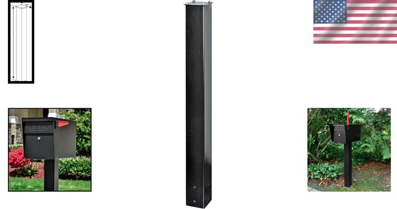 Sturdy 43-Inch In-Ground Mailbox Post – Fits All Locking Security Mailboxes gallery