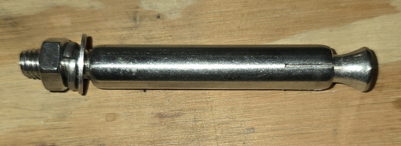 M12 80mm 304 Stainless Steel Expansion Bolt Hex Concrete Sleeve Anchor 5 pcs