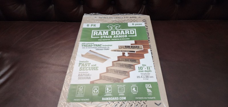 Ram Board Stair Armor 34 In. W x 19 In. H Stair Protector (6-Pack) RBSA36 Ram