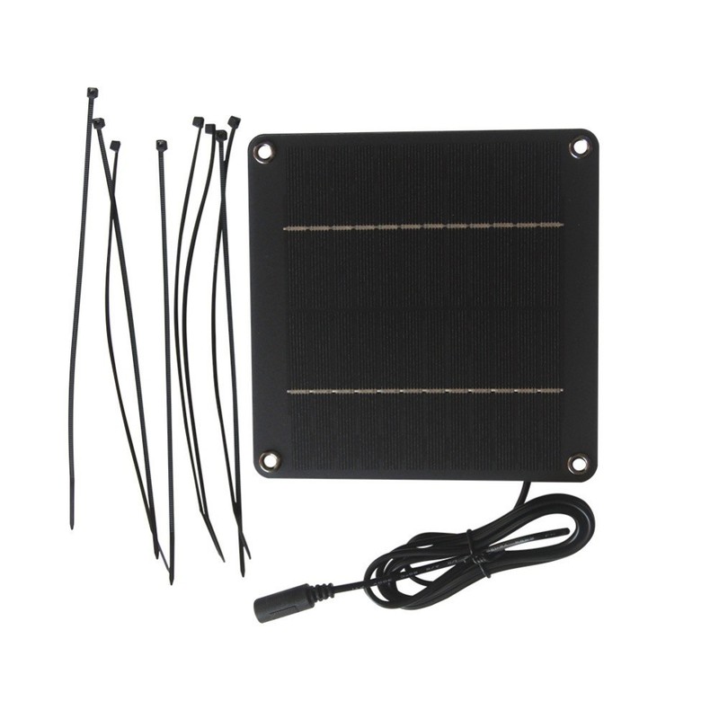 12V Solar Panel Compact Solar Panel 1.5m Cable 150x150mm Size Long Cable Length