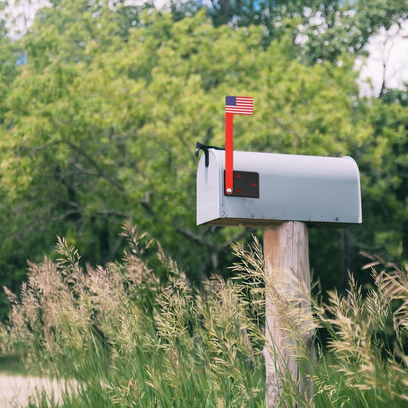 Mailbox Flag Kit, Red, Universal Fit for Standard Mailboxes, Weather Resistan... gallery