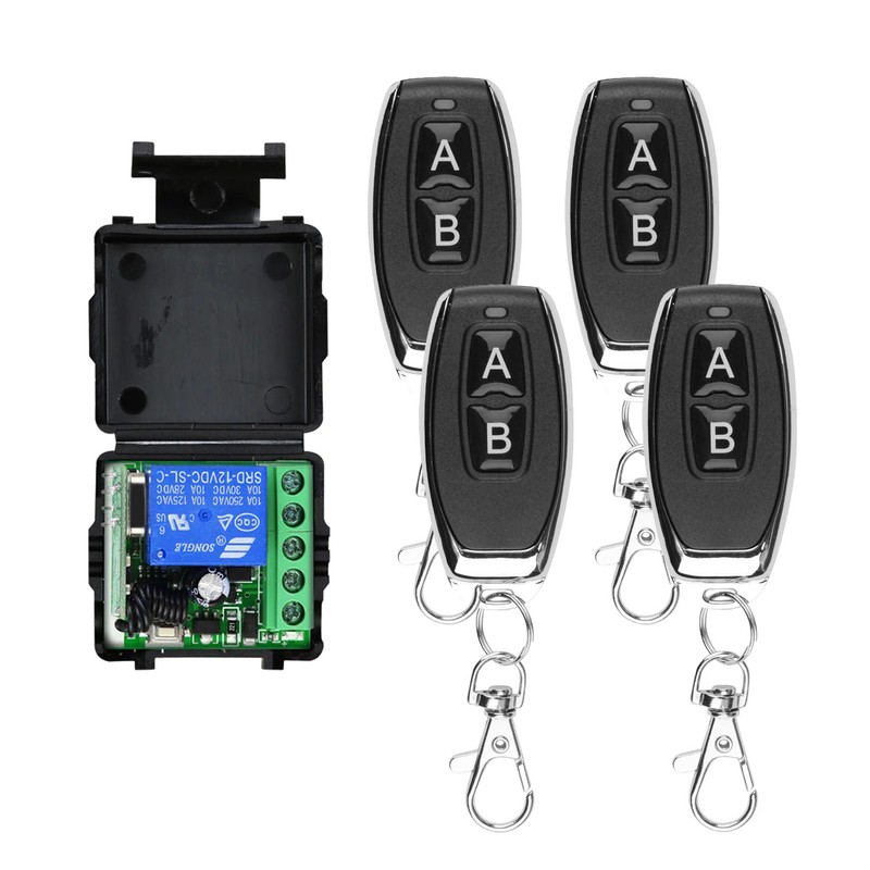 DC 12V 433MHz RF Wireless Remote Control Switch 1CH Receiver 2CH Transmitter gallery