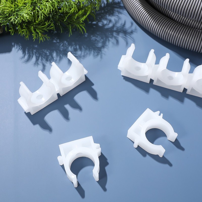 25Pcs Durable PVC Pipe Support Clamps Secure Water Pipes and Plumbing Fixtures