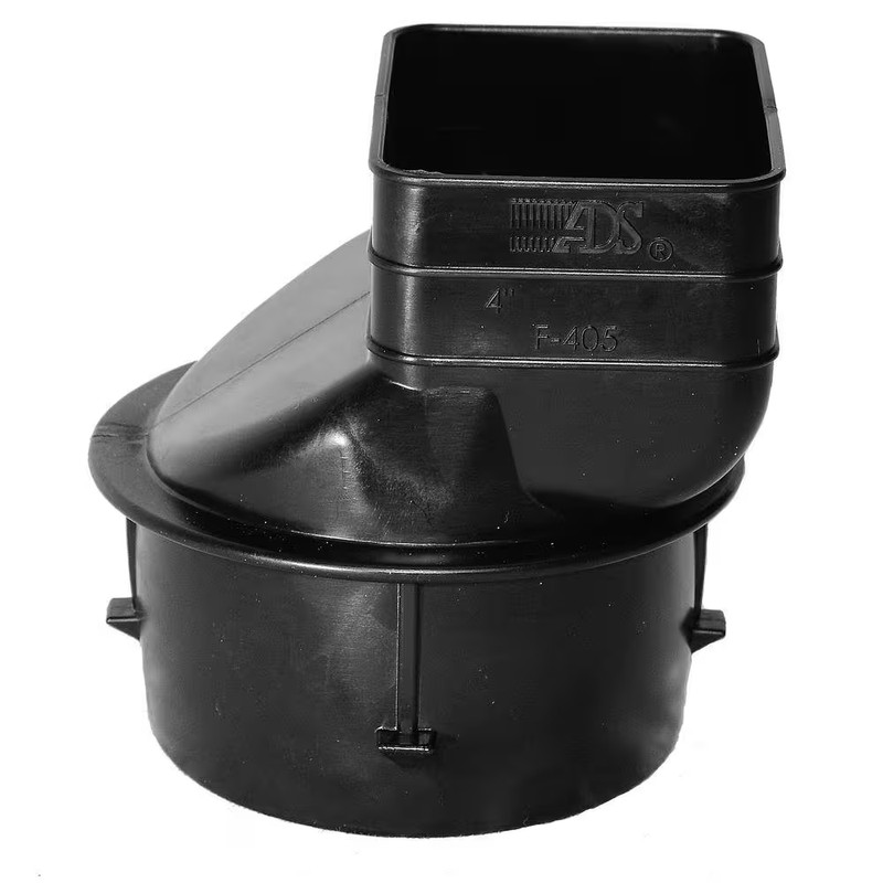 4 In. Singlewall X 4 In. X 3 In. Downspout Adapter